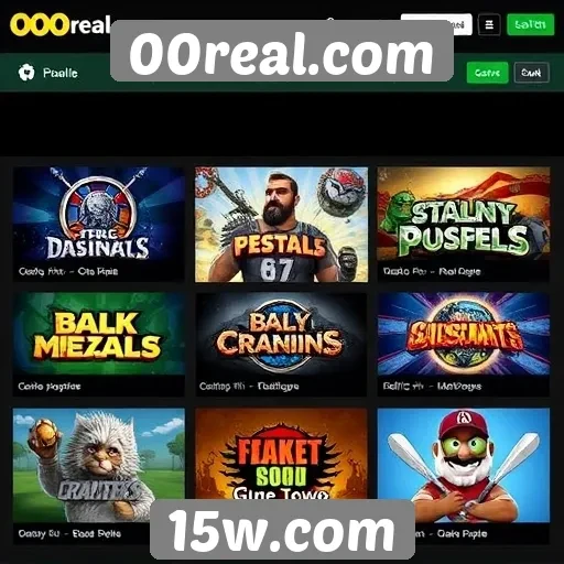 Explorando a diversidade de jogos disponíveis em 00real.com