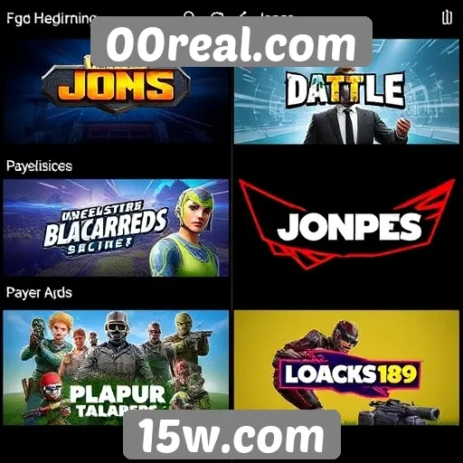 Comparativo entre jogos populares no 00real.com